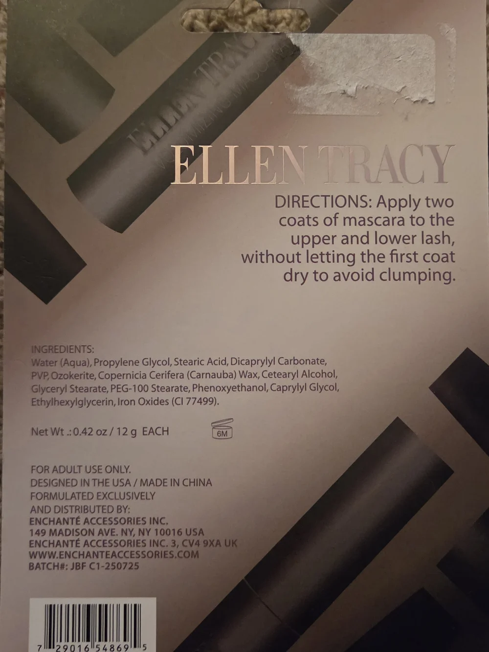 Ellen Tracy Mascara Duo in Purple and Silver‎